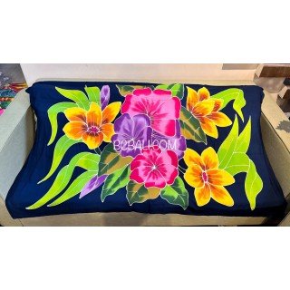 Special Offer Rayon Sarong Hand Painted Flower Design High Quality